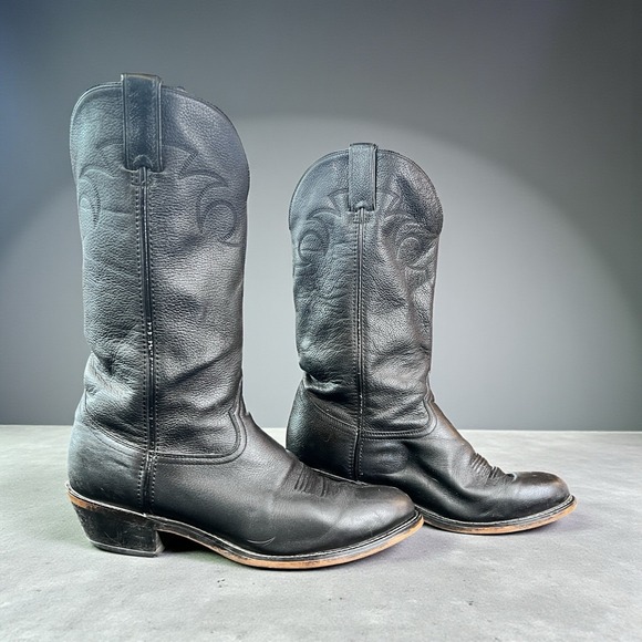 Durango Other - Durango Black Leather Western Cowboy Boots Style SW4200 Mens Size 10EE Roping